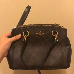 Coach leather crossbody bag